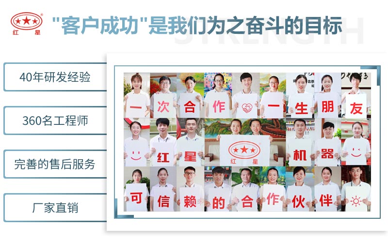 紅星機器可信賴的合作伙伴